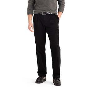 Dockers 남성 스트레이트 핏 플리츠 치노 팬츠 (다양한 컬러 / 사이즈) from $10.80