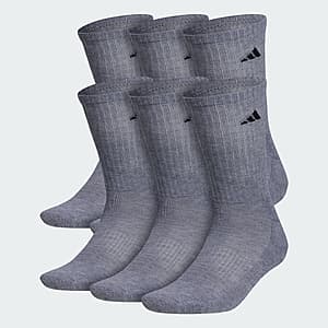 adidas 남성 쿠션 크루 양말 6켤레