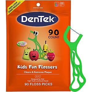 DenTek 키즈 와일드프루트 플로스픽 90개입