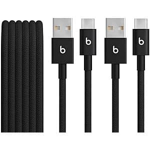 Beats 충전 케이블 2-Pk 1.5m 블랙