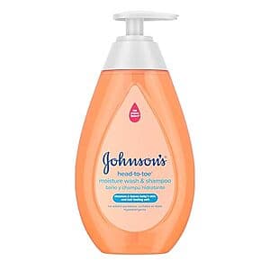 Johnson's Baby Head-to-Toe Gentle Moisture Wash & Shampoo 13.6oz $2.55 (S&S)