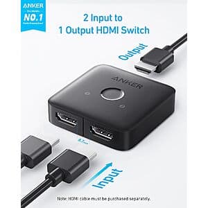 Anker 4K/60Hz HDMI 스위치 블랙