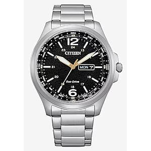 Citizen 44mm 실버 스틸 워치