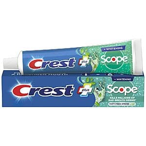 Oral-B Dual Clean 칫솔 4개입 또는 Crest 치약 5.4oz 선택 + $5 WG Cash 3개 $9부터 + 매장 픽업 ($10 최소)