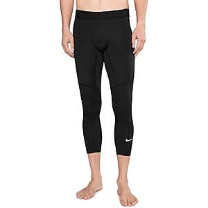 Nike Men's Pro Fit 3/4 Length Tights (Black or White)