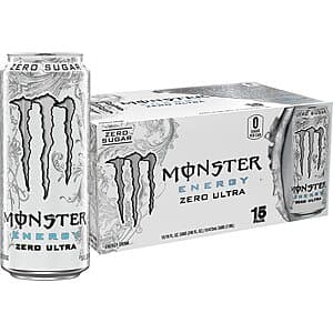 Monster Sugar Free Energy Drink 15-Pack, 16oz Cans