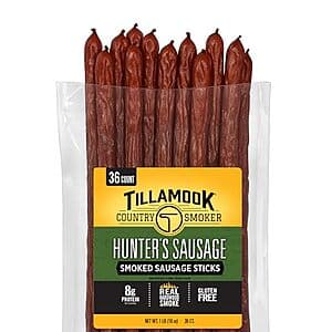 Tillamook Country Smoker Smoked Sausage Sticks 36-Count 16oz