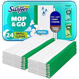 Swiffer Sweeper Wet Mopping Cloths 24-Ct (Open Window Fresh)