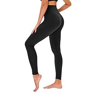 Tnnzeet Women's High Waist Tummy Control Ankle Leggings