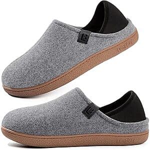 LongBay Men's Memory Foam Slippers
