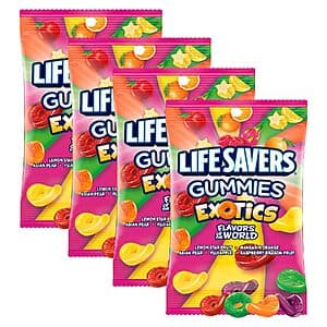 Life Savers Exotics 젤리 4팩 7o