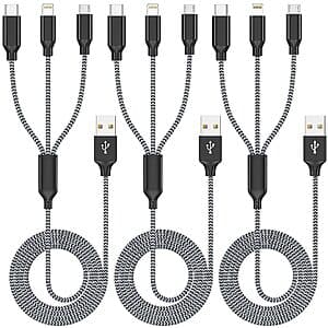 Xnewcable 3-in-1 충전 케이블 3팩