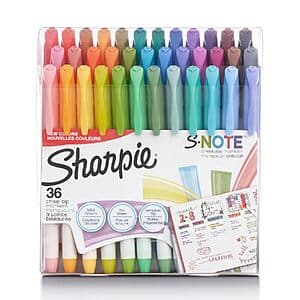 Sharpie S-Note 파스텔 마커 36개