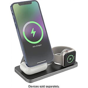 Energizer 15W 3-in-1 Magnetic MagSafe/Qi2 Charging Stand