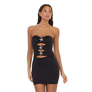 Forever 21 Strapless Bandage Mini Dress