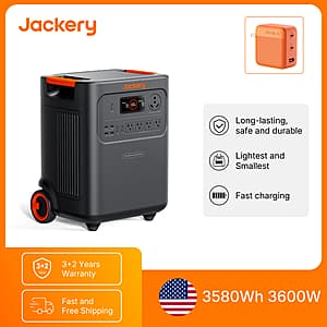 Jackery HomePower 3600 Plus 3580Wh Power Station