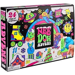 NeeDoh Squishmas 미니 압착 장난감 어드벤트 캘린더 24개입 $30 (Amazon에 초대 요청 발송 필요)