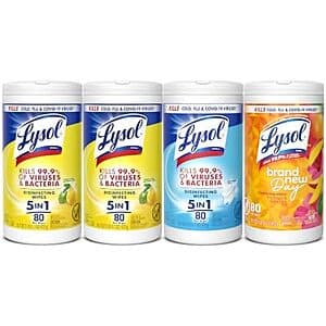 Lysol 소독 물티슈 80매 4팩