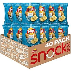 Lay's 감자칩 솔트앤비네거 40개입