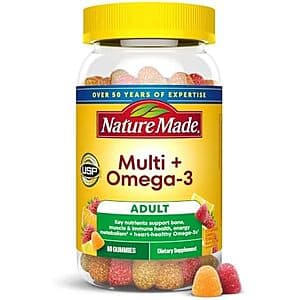 네이처메이드 멀티비타민+오메가3 구미 80ct