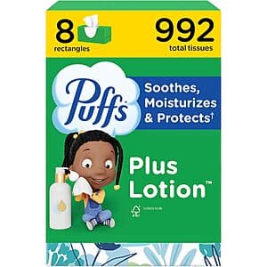 Puffs Plus Lotion Facial Tissues 8-Pack