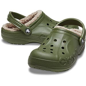 Crocs Baya Lined Clogs (Army Green/Multi)
