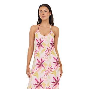 Forever 21 Printed Maxi Dress w/ Low Back