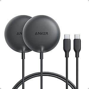 Anker Zolo Qi2 Certified 15W Wireless Charging Pad, 2-Pack