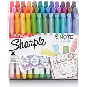 Sharpie S-Note 파스텔 마커 36개