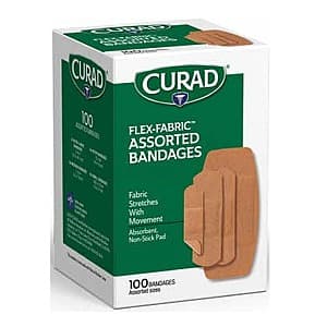 CURAD 플렉스 패브릭 반창고 100개입