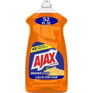 Ajax Ultra Triple Action Dish Soap, Orange 52 oz