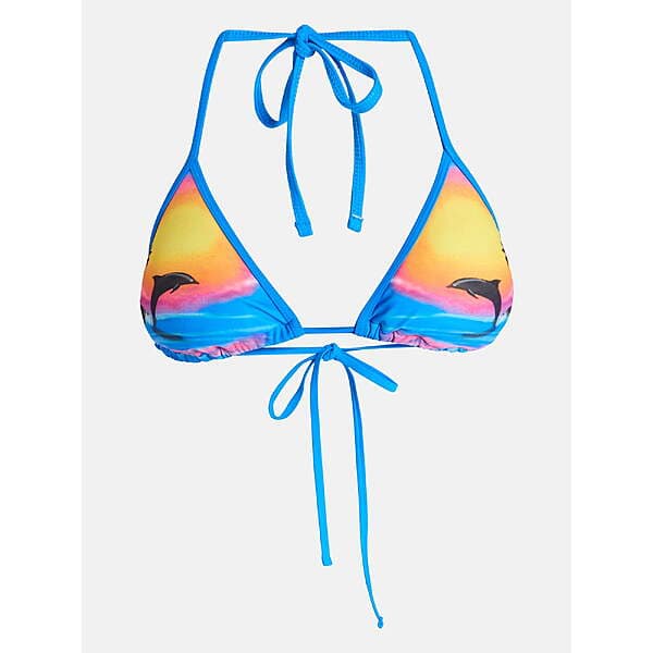 No Boundaries Triangle Bikini Swim Top