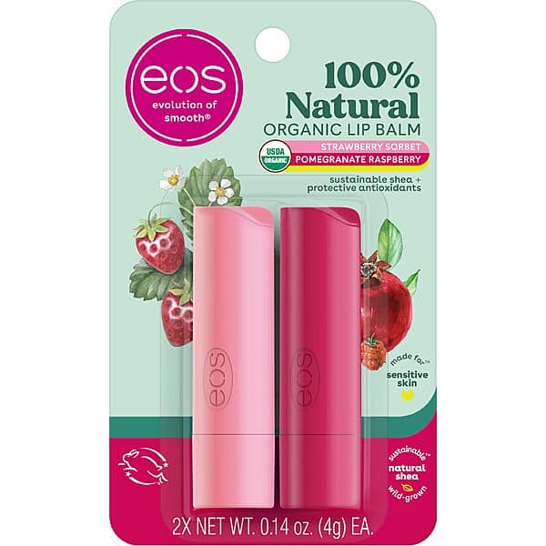 eos 100% 내추럴 립밤 2팩