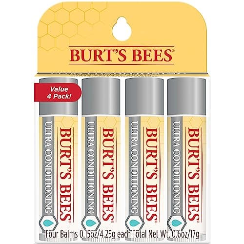Burt's Bees 울트라 컨디셔닝 립밤 4팩