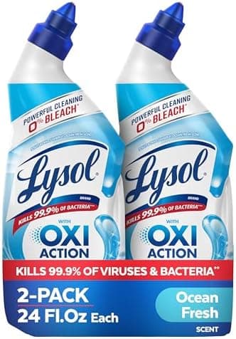 Lysol Toilet Bowl Cleaner Gel Ocean Fresh 24oz 2-Pack