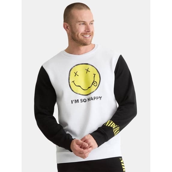 Nirvana Smiley Graphic Crewneck