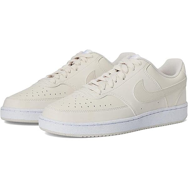 Nike Women's Court Vision Low Shoes (Light Orewood Brown/White)
