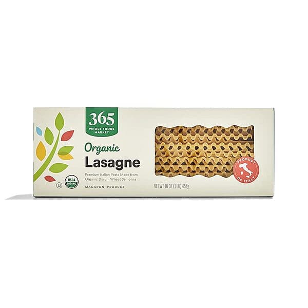 365 by Whole Foods Market Organic Lasagne Pasta 16oz