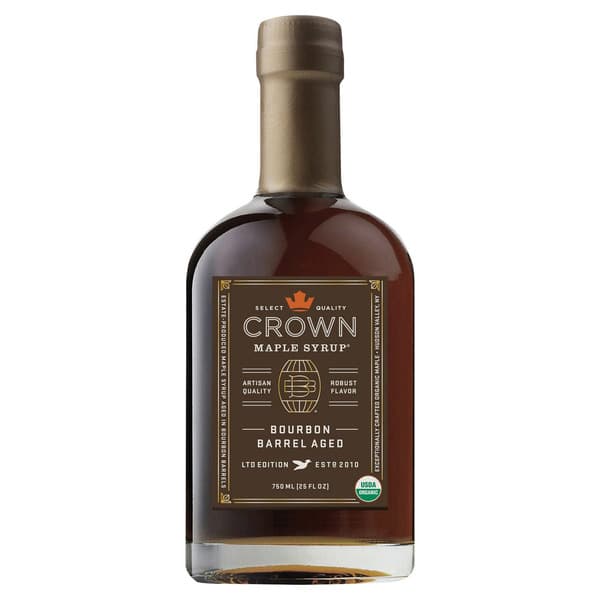 Crown Maple Bourbon Aged Organic Maple Syrup 25oz
