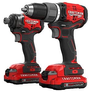 Craftsman V20 RP 20V Max 2-Tool 브러시리스 키트 2x 1.5Ah 배터리 및 충전기 포함 $99 + 무료 배송