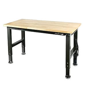 48" x 20" Frontier 조절 높이 작업대 내장 전원 스트립 $129 + 무료 배송
