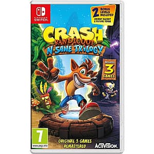 Crash Bandicoot N. Sane Trilogy (Switch) $19.95
