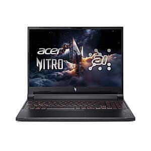 에이서 Nitro V 16 AI 노트북: 16" WUXGA 180Hz, Ryzen AI 7 350, 16GB DDR5, 1TB $950 + 무료 픽업