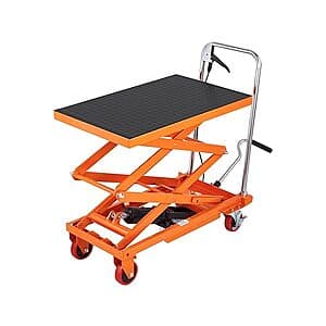 Vevor 유압 리프트 테이블 카트 (330lbs 용량; 50" 리프팅 높이) $225 + Amazon Prime 무료 배송