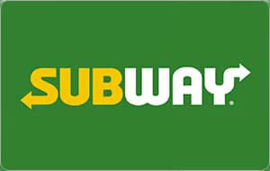 Subway 기프트카드 $25