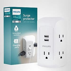 Philips 서지 프로텍터 5아웃렛