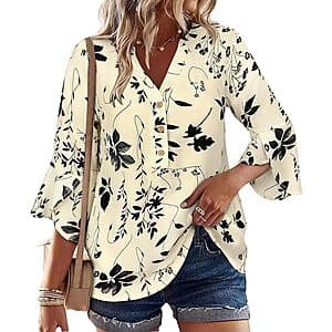 LOOKBOHO 플라럴 블라우스
