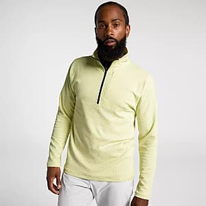 VRST Men's Element Textured 1/4 Zip Golf Pullover (Fresh Hay) $17.50 + Free S&H