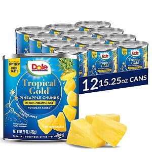 Dole 파인애플 청크 15.25oz 12캔