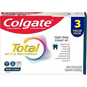 Colgate Total Deep Clean 3pk